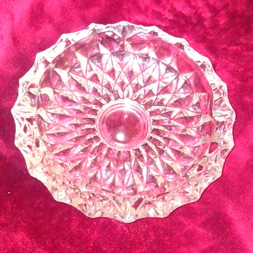 Matching Pair of GORGEOUS Antique Crystal Ashtrays